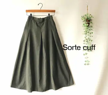 새상품 할인 Sorte cuff 카키*헤링본 턱 롱 스커트 43