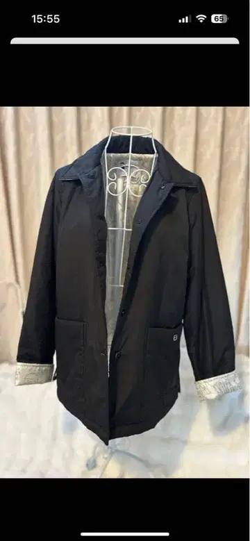 피코네 충전솜 블랙 자켓