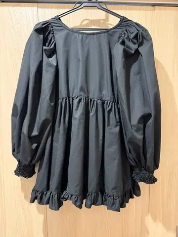 YOIHI 요이히 천 오하기 블라우스 퍼프 슬리브 긴팔