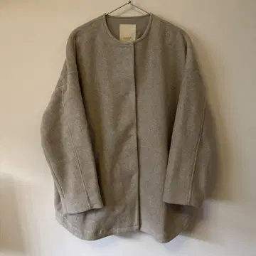 studio clip 프리 노카라 코트 탑 그레이