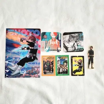 나의 히어로 아카데미아 코스터 스티커 카드놀이 클리어 파일 토도로키 쇼토