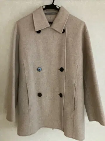 띠어리 럭스 캐시미어 혼방 베이지 코트 38 사이즈