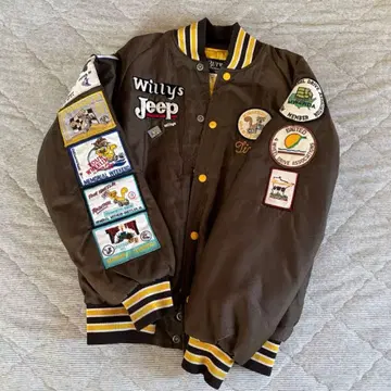 Willys Jeep 자수 패치 봄버 자켓