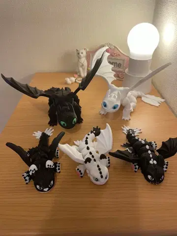 드래곤 길들이기 투스 가족 피규어 5체 세트