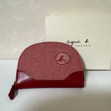 [ 미사용 ] agnes b. Voyage 코인 케이스 빨간색