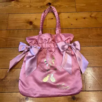 메종 드 플뢰르 미니 더블 리본 토트백 디즈니