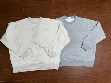 MUHAKU 그레이 크루넥 트레이닝복 M