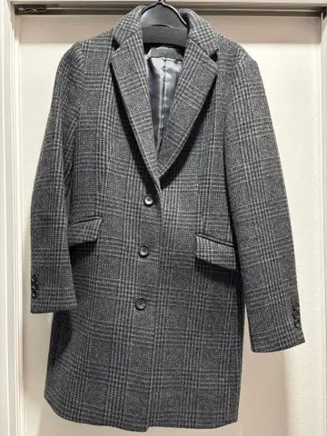 UNITED ARROWS 체스터 코트 그레이 계열 체크