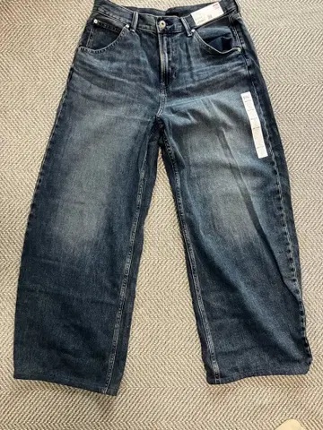 UNIQLO 배기 커브진 블루 28