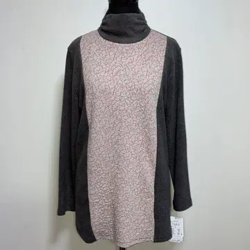 일본제 새상품 따뜻한 소재 절개 튜닉 사이드 셔링 핑크