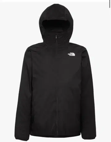 THE NORTH FACE 블랙 후드 부착 자켓
