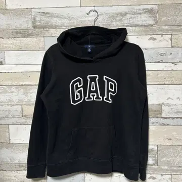 00s GAP 블랙 후드 부착 후드티 M