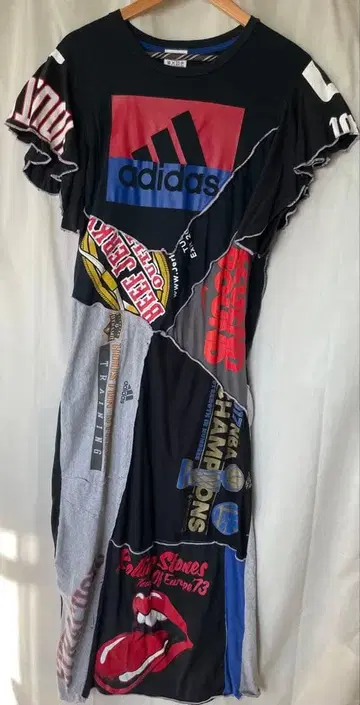 concept store 아디다스 로고 리메이크 롱 원피스