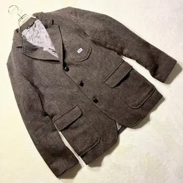 리 테일러드 자켓 헤링본 울 혼방 브라운 계열 M 가을/겨울 클래식