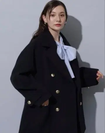 Rirandture P 코트 (골드 버튼 포함) 네이비