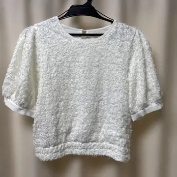 Re:EDIT 화이트 반팔 상의 L 사이즈