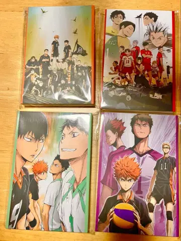 하이큐 HAPPY 복권 G상 엽서북 4권 세트