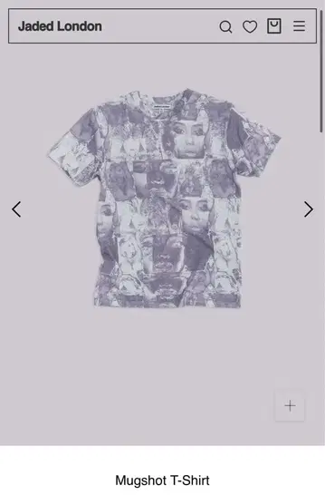 Jaded London 티셔츠 짧은 기장