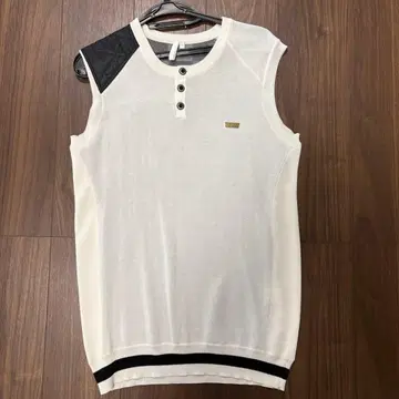 ROCK DUDE 체크 무늬 슬리브리스 베스트 남성용