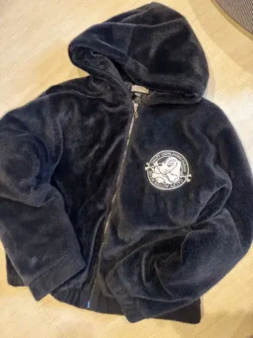 GALFY CRUTCH BRAND 퍼 블루종 블랙