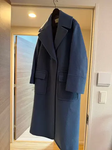 ebure 블루 롱 코트 [ 36 사이즈 ]