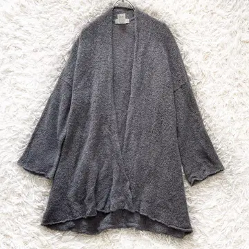 나카가와 마사시치 상점 버튼리스 니트 가디건 그레이