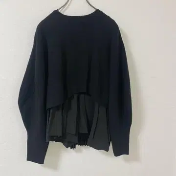 ELENDEEK 백 플리츠 레이어드 KT 백 플리츠 블랙