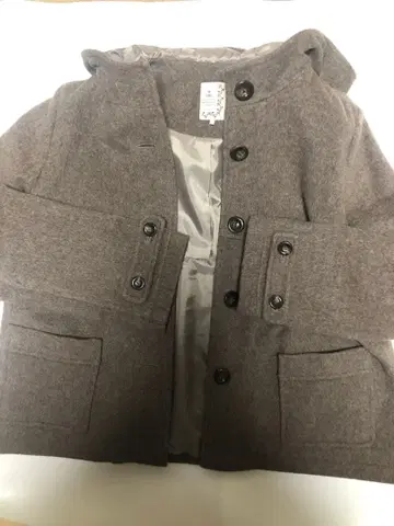 새상품급 SM2 후드 부착 숏코트 브라운 M 사이즈