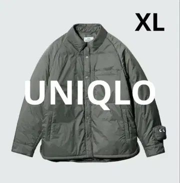 새상품급 유니클로 ANYA HINDMARCH 퍼프 테크 셔츠 자켓