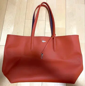 ANNA 2WAY 리버서블 토트백 LACOSTE 오렌지 컬러