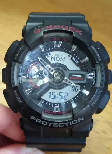 g-shock 손목시계 GA-110 블랙 배터리 교체 완료