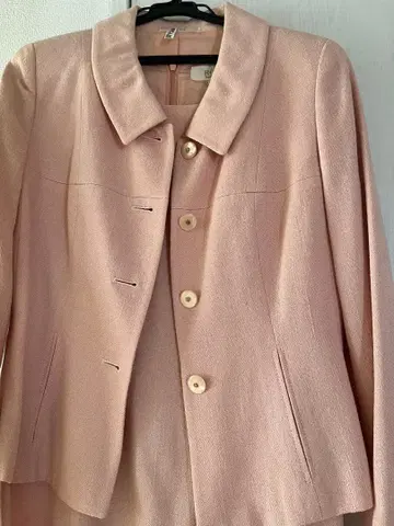 핑크 자켓 스커트 세트