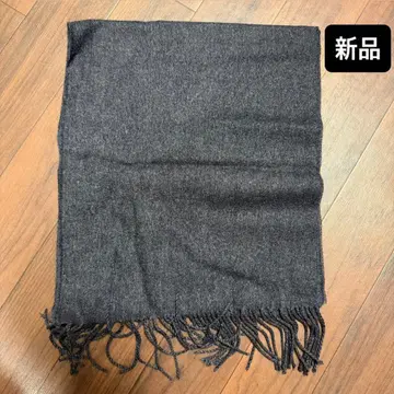 아크릴 100% 다크 그레이 머플러 새상품