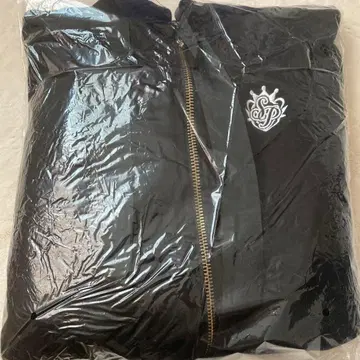 스토푸리 하트 리본 지퍼 후드티 블랙