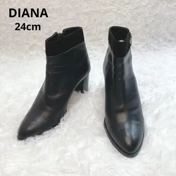 DIANA 숏부츠 사이드 지퍼 블랙 24.0cm