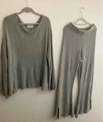 SNIDEL HOME 리브 니트 셋업