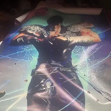 북두의 권 몽상전생 광택 마감 캐릭터 프레임리스 포스터