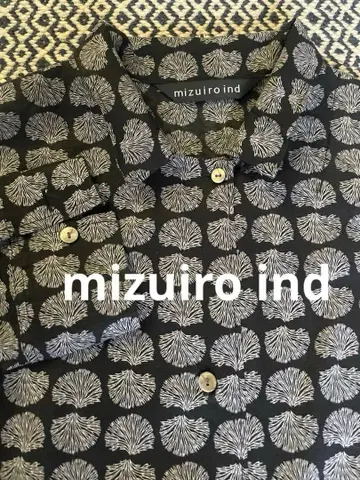 미즈이로 인디 꽃무늬 롱 셔츠 원피스