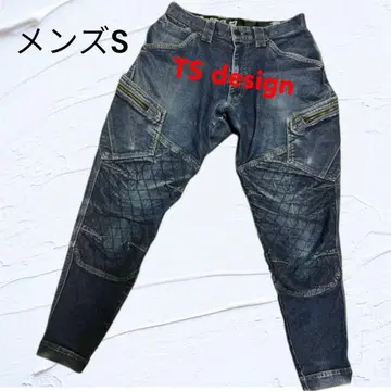 TS DESIGN 니커즈 카고 팬츠 블루진 남성용 S 인디고