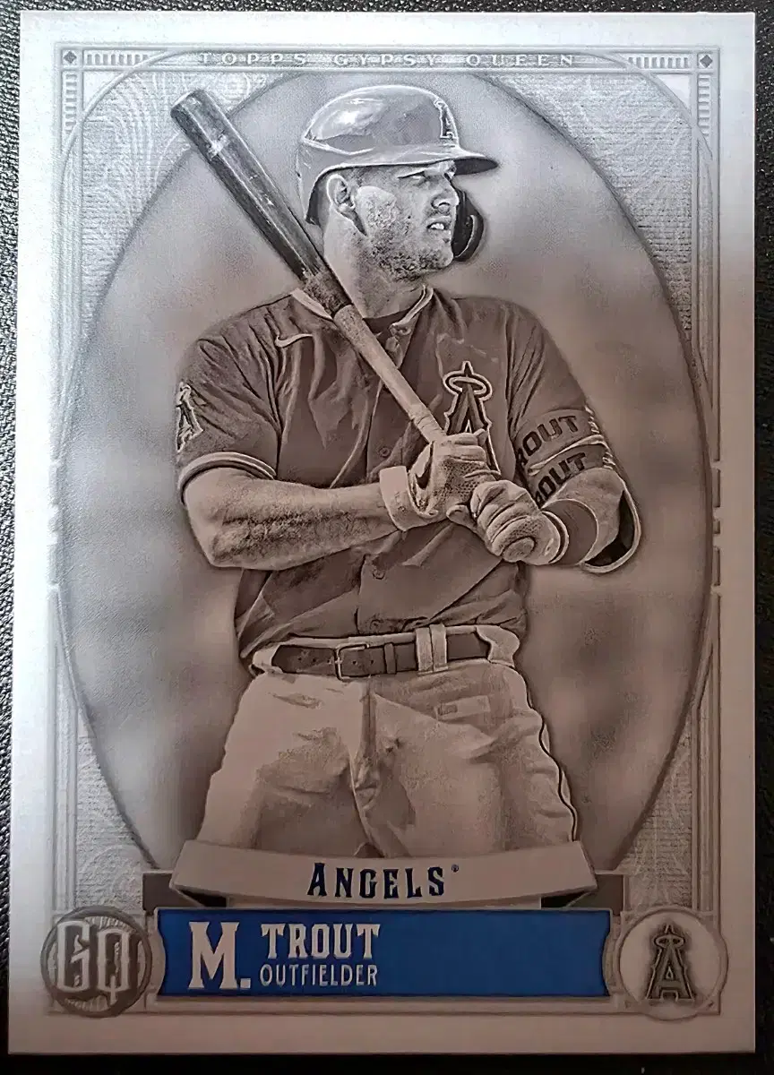 Topps Gypsy Queen 마이크 트라웃 50 한정판 카드 1장