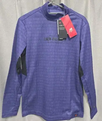뉴발란스 골프 긴팔 모크넥 셔츠 M 퍼플 보라색