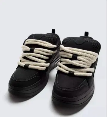 ZARA 로프 스니커즈 블랙