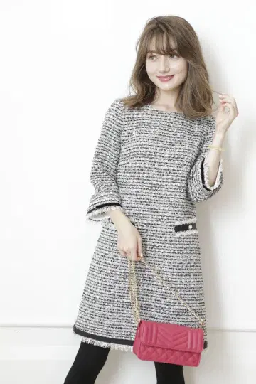 아푸와이저 리셰 트위드 원피스 택 포함 새상품