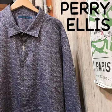 PERRY ELLIS 올 패턴 빅 셔츠 3X 구제 의류 (1882)
