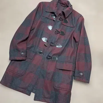Paul Smith (폴 스미스) 체크 무늬 울 더플 코트 L 사이즈