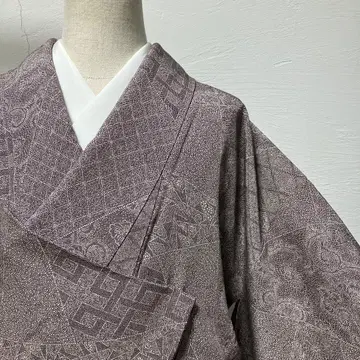 코몬 이세가타샤 코몬 새상품급 스몰 사이즈 앞폭 넓음 에도 코몬