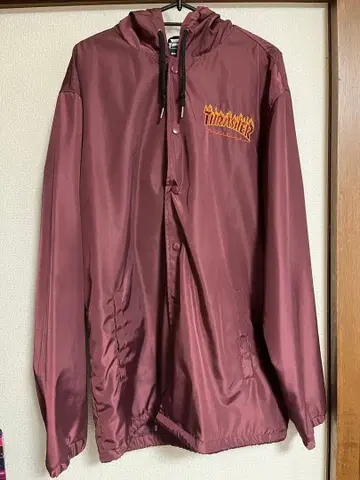 THRASHER 나일론 자켓 L 버건디