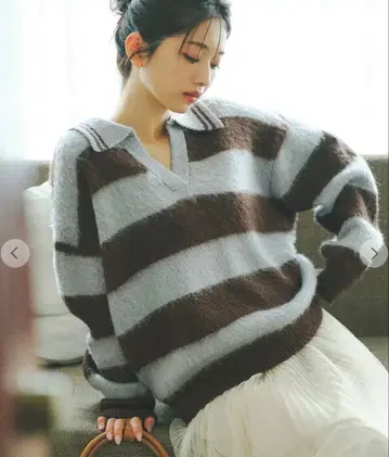 COCODEAL 오버 사이즈 스키퍼 니트