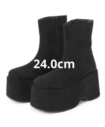 스웨이드 통굽 부츠[zr1140]