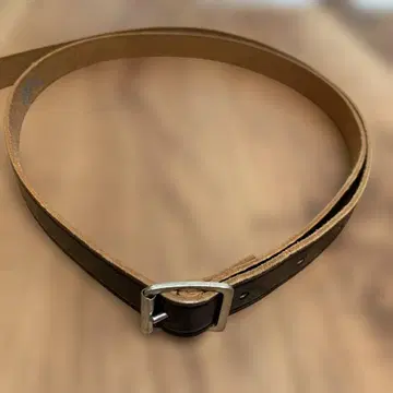 MHL 벨트 블랙 천연 가죽